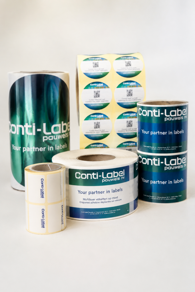 Professionele labels en etiketten op rol van Conti-Label