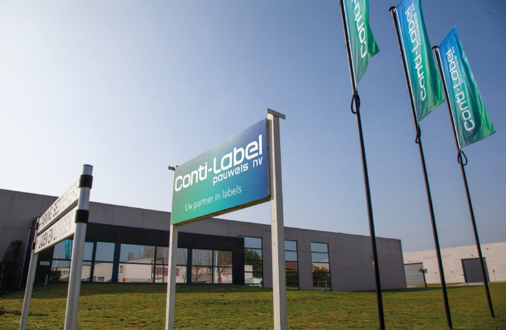 Bedrijfsgebouw van Conti-Label in Eeklo